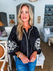Bold Breeze Embroidered Top-Black