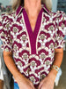 PREORDER: Hopeful Dreamer Floral Top-Wine
