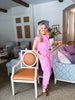 Pink Clouds Denim Jumpsuit