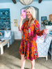 Marven Floral Shift Mini Dress
