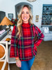 Tree Topper Plaid Top-Red
