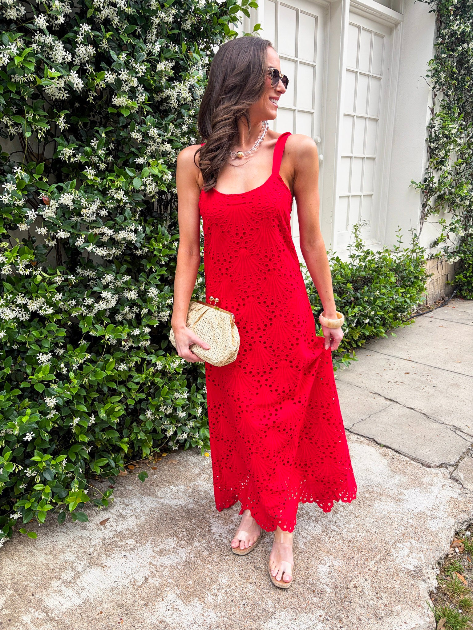 Lady in Red Maxi Dress