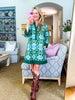 Soft Moments Boho Floral Dress-Green