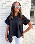 Soft Serenity Top-Black