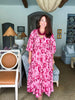 Modern Romance Floral Midi Dress