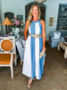 Santorini Seas Maxi Dress