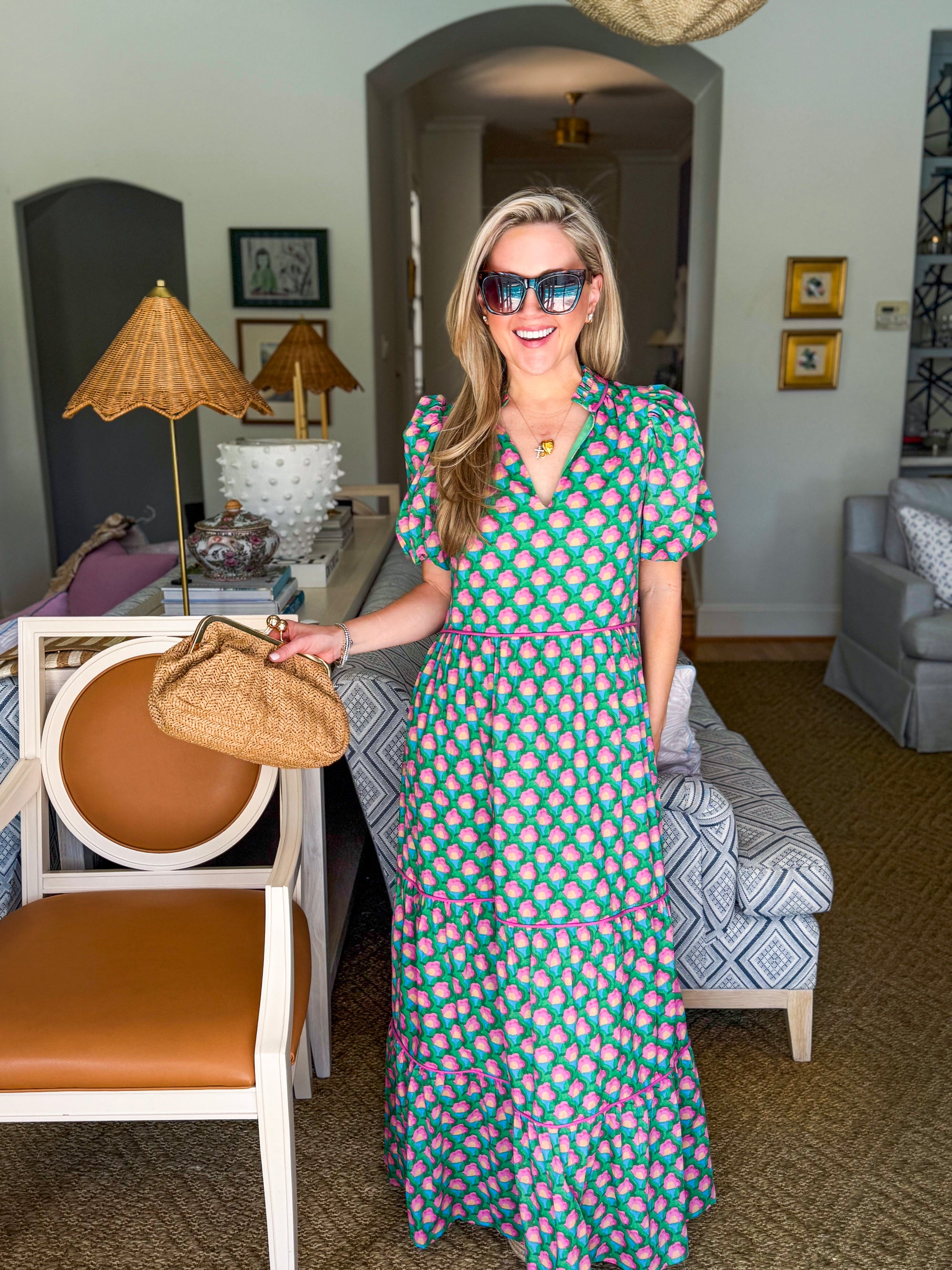 Gercy Abstract Maxi Dress