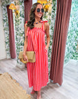 Poolside Stripe Midi Dress