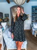 Fleur de Lis Dress-Black