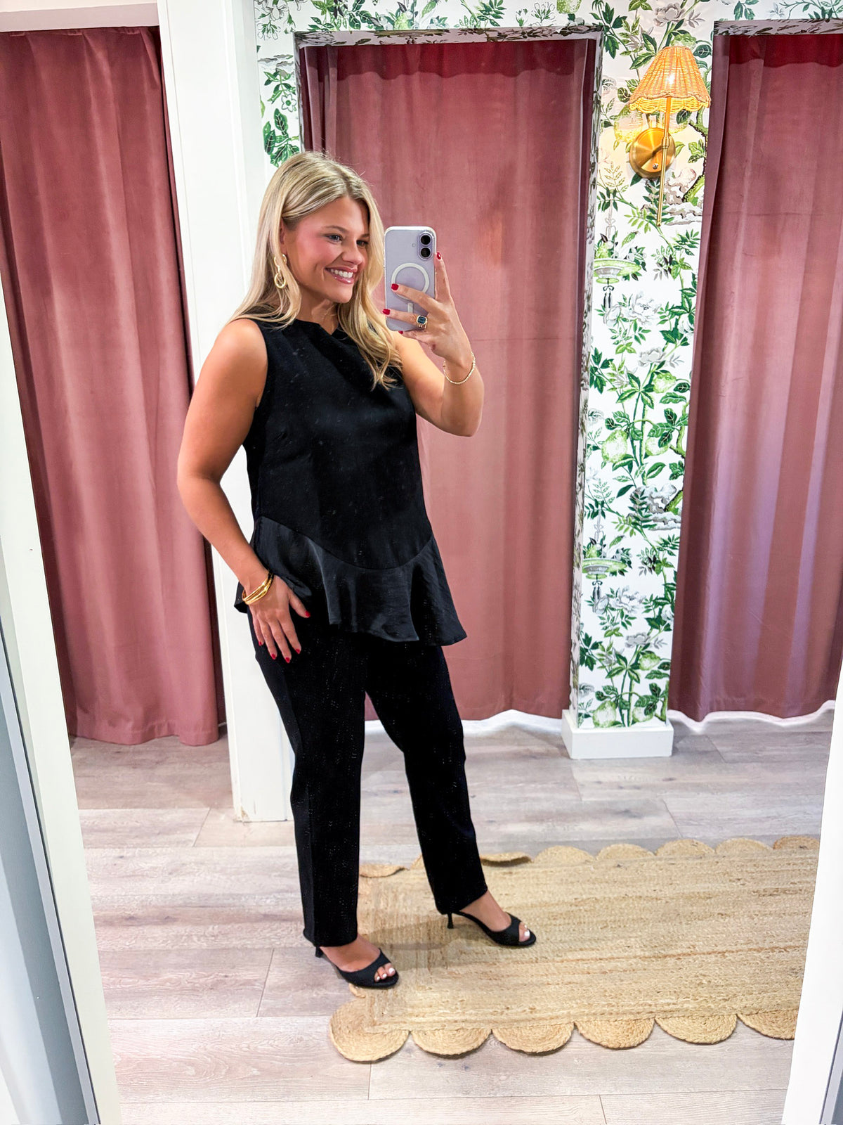 Midnight Satin Top