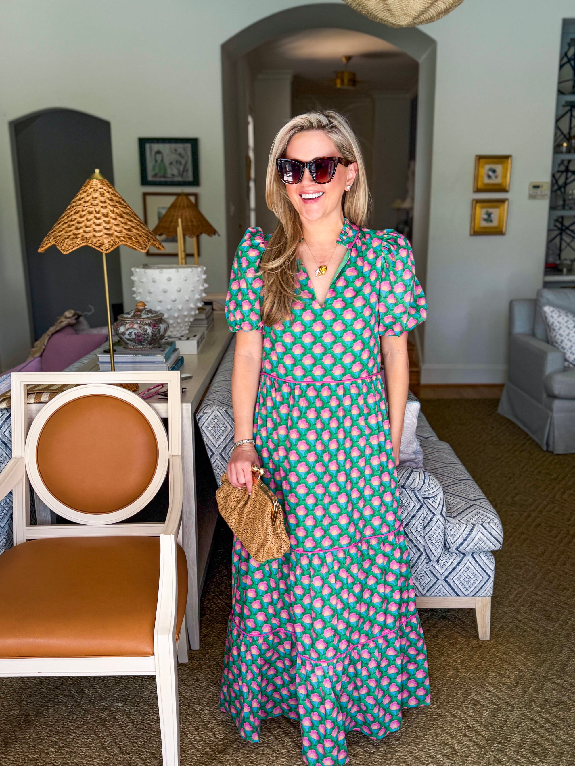 Gercy Abstract Maxi Dress