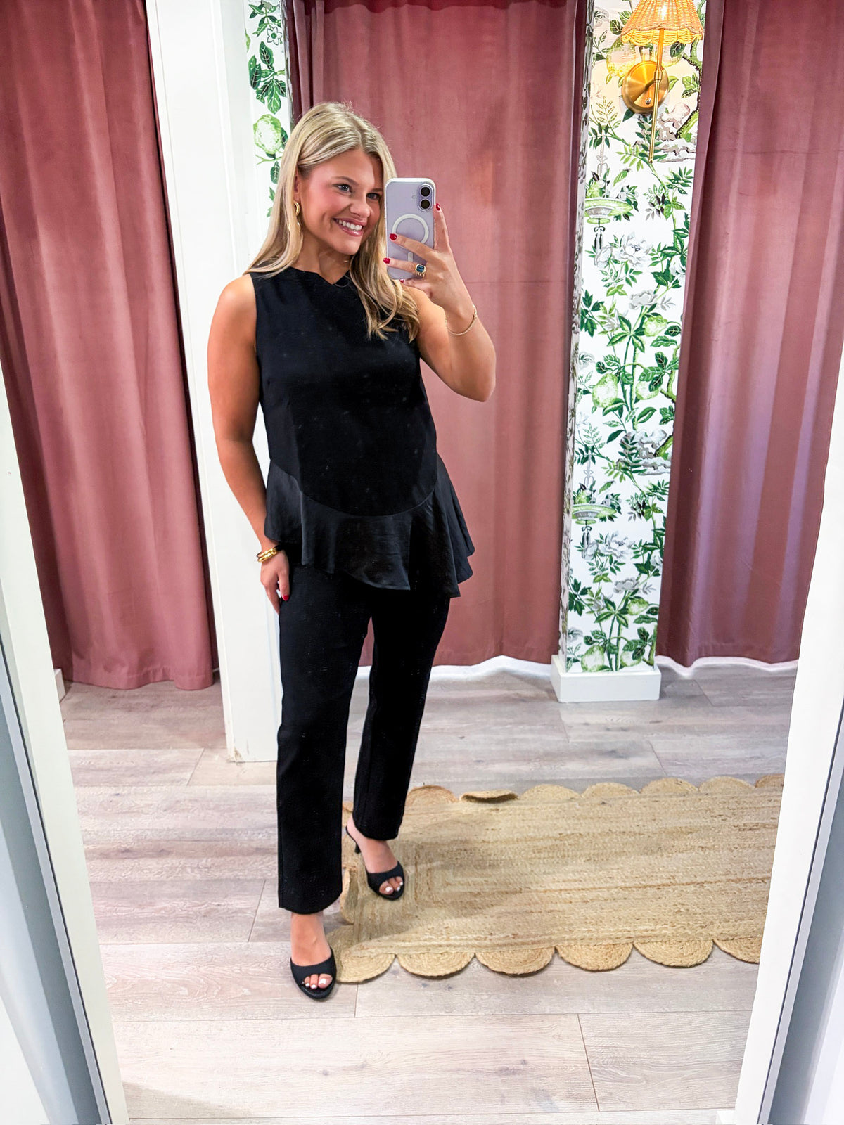 Midnight Satin Top