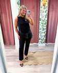 Midnight Satin Top