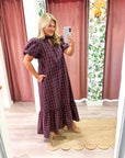 Westbury Plaid Midi Dress