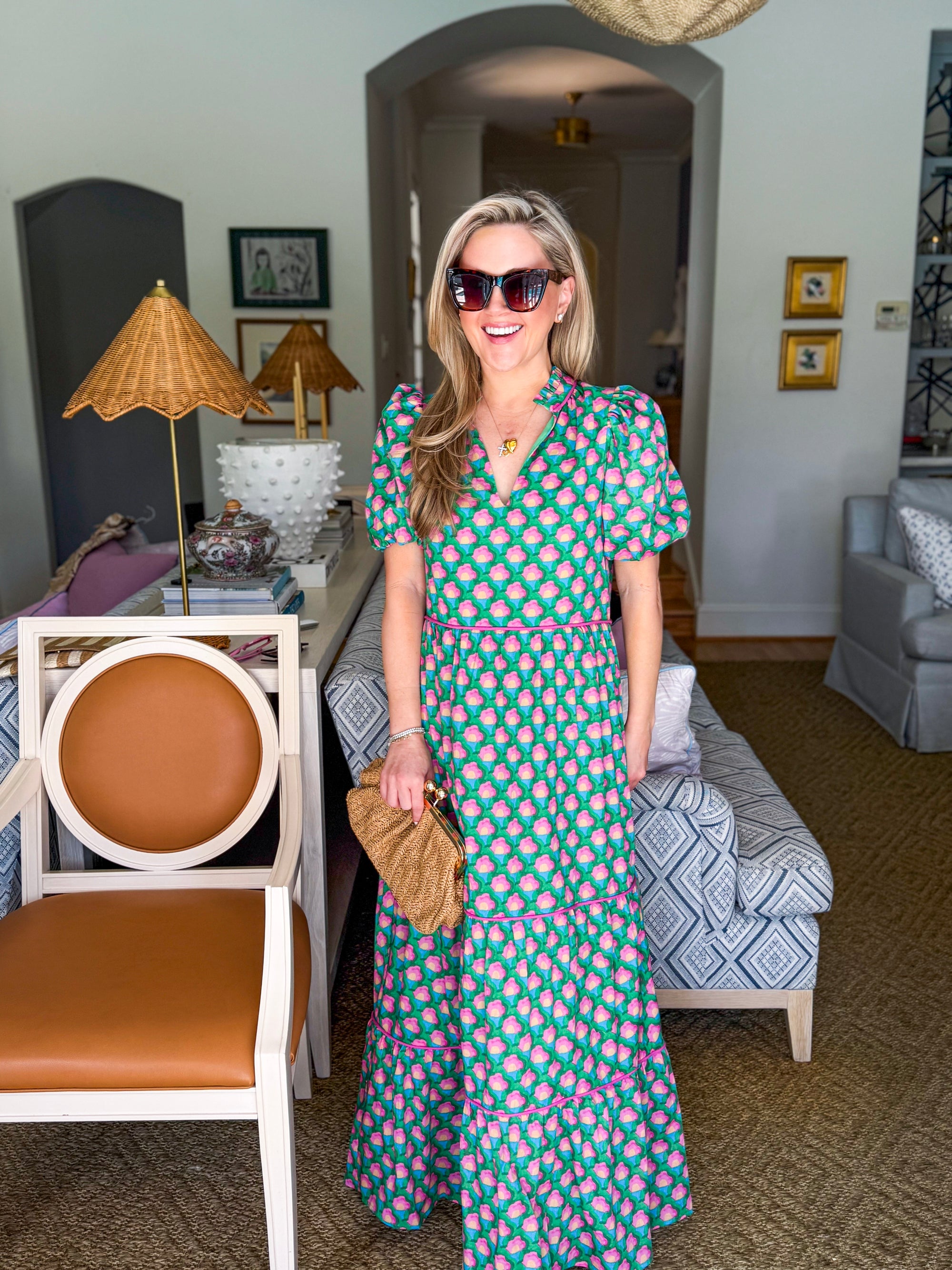 Gercy Abstract Maxi Dress