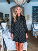 Fleur de Lis Dress-Black
