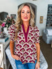 PREORDER: Hopeful Dreamer Floral Top-Wine