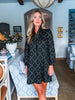 Fleur de Lis Dress-Black
