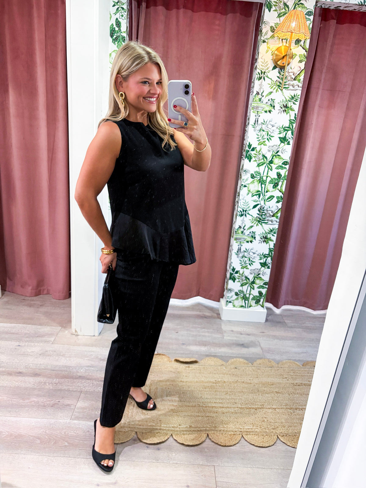 Midnight Satin Top