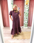 Westbury Plaid Midi Dress