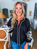 Bold Breeze Embroidered Top-Black
