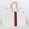 Nobadeer Canvas Tote Bag- Red Stripe