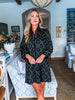 Fleur de Lis Dress-Black