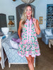 Almond Blossoms Mini Dress-Pink