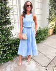 Capri Coast Embroidered Skirt Set