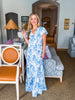 Soft Flowers Maxi Dress