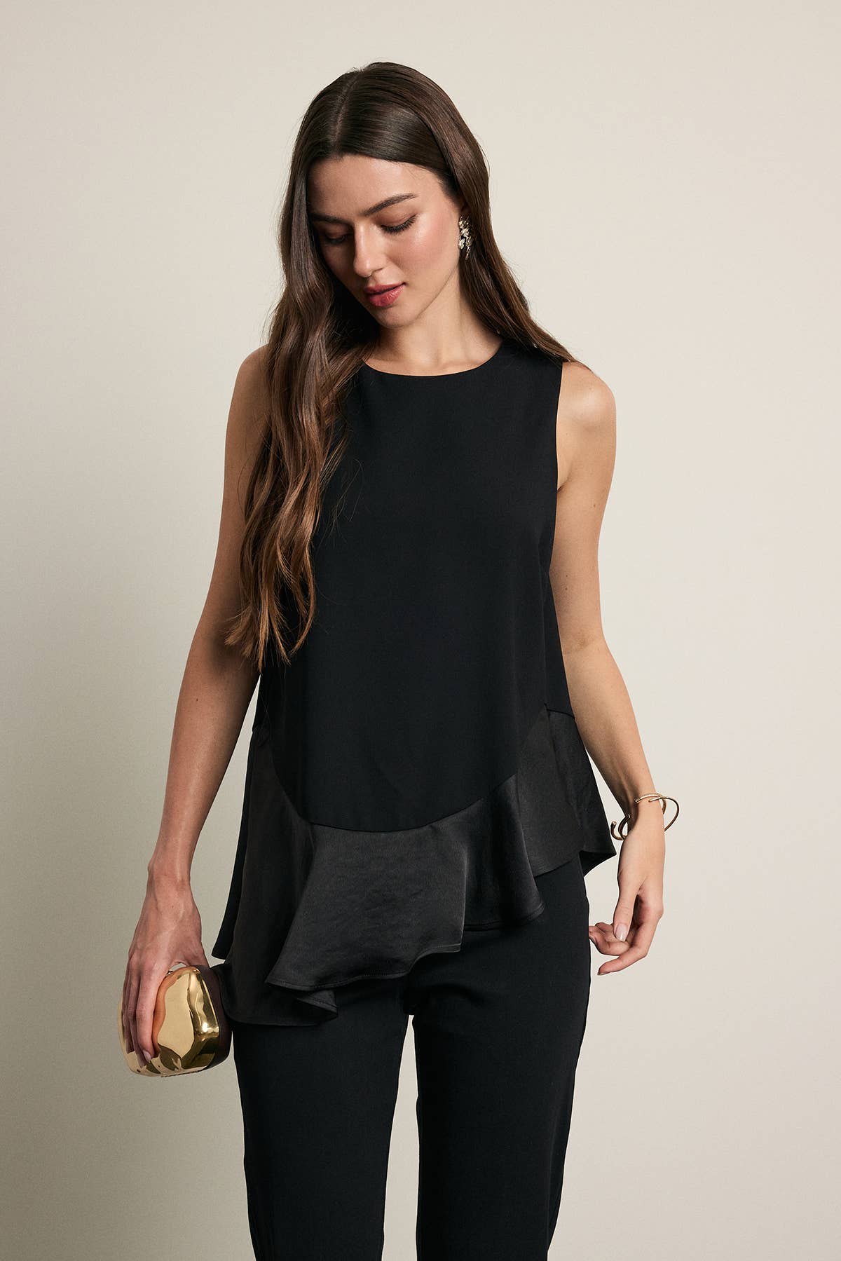 Midnight Satin Top