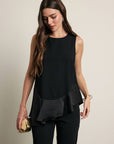 Midnight Satin Top