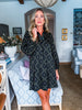 Fleur de Lis Dress-Black