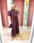 Westbury Plaid Midi Dress