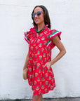 Floral Medallion Mini Dress