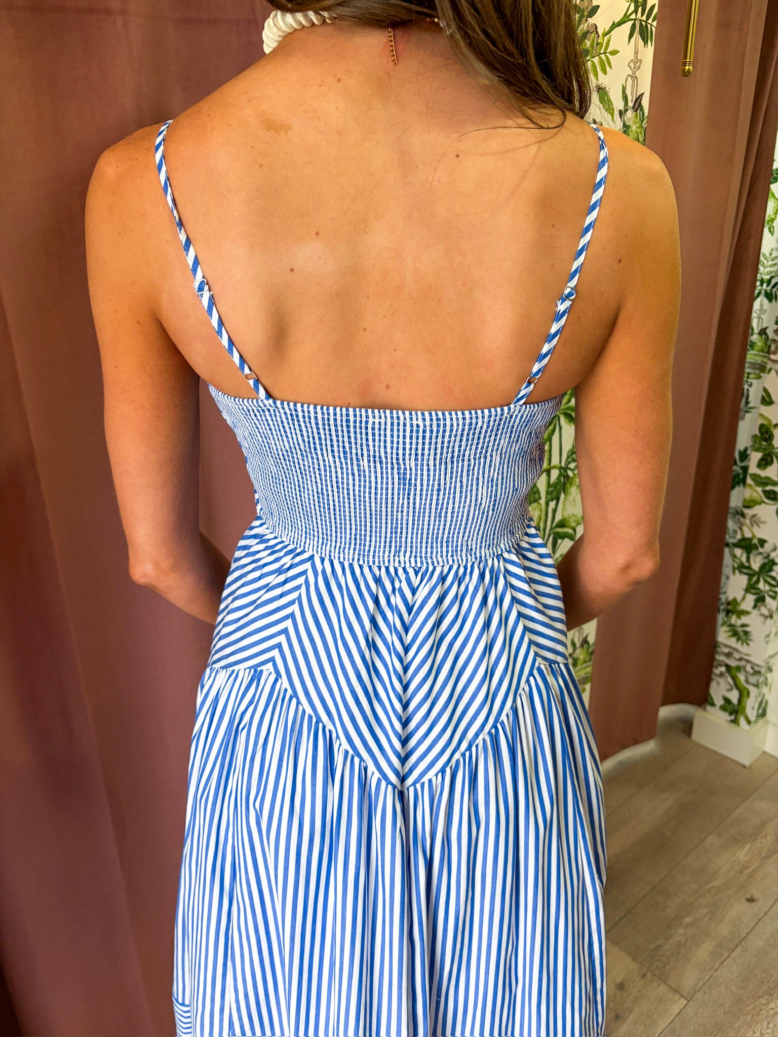 Marina Muse Midi Dress-Royal
