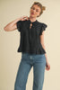 Lovely Time Eyelet Top