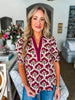 PREORDER: Hopeful Dreamer Floral Top-Wine