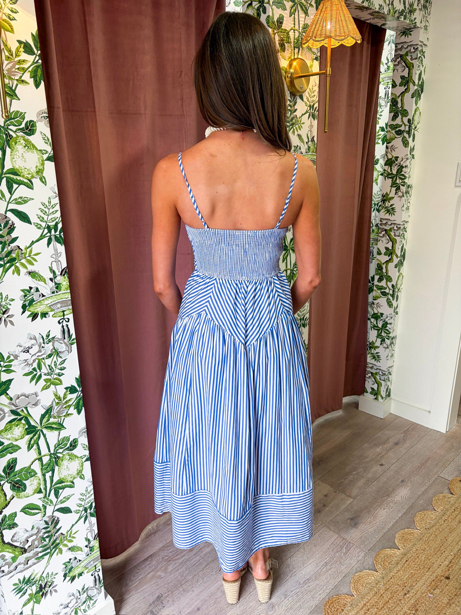 Marina Muse Midi Dress-Royal