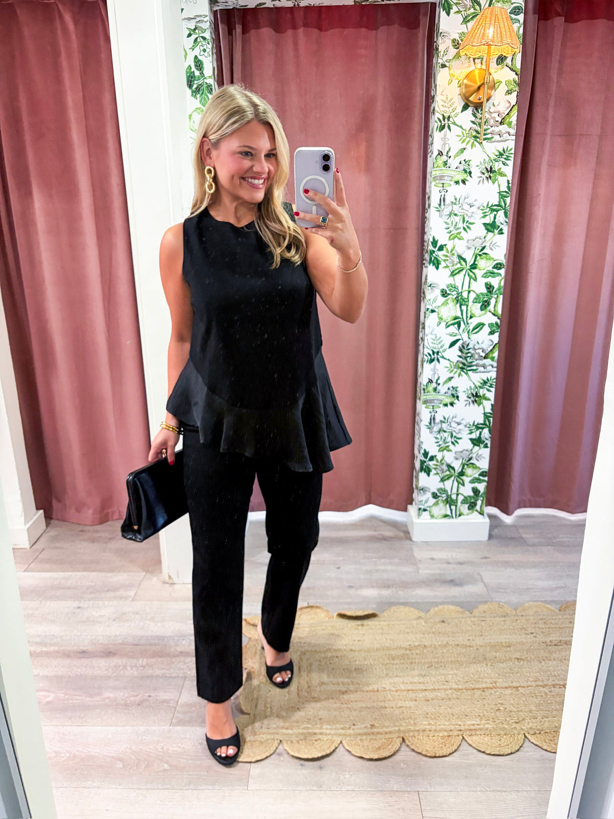 Midnight Satin Top
