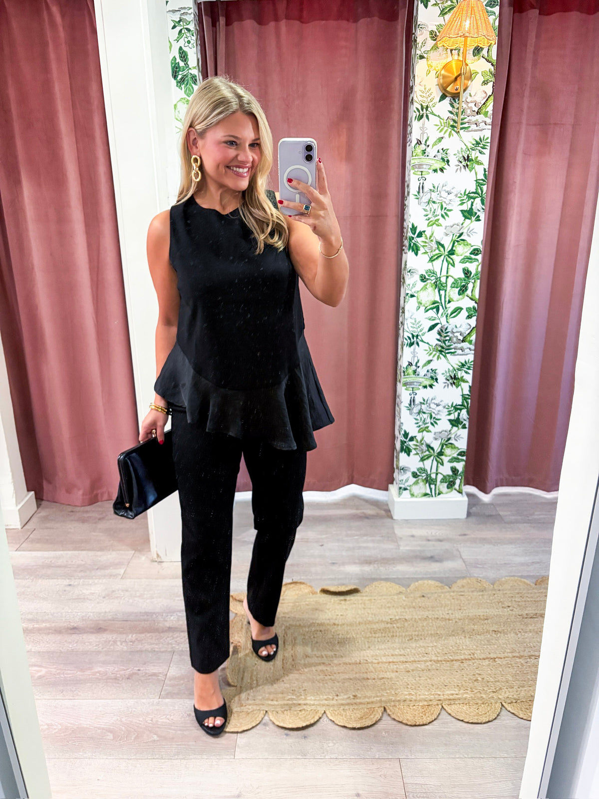 Midnight Satin Top