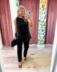 Midnight Satin Top