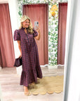 Westbury Plaid Midi Dress