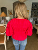 Flirty Girl Top- True Red