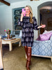 Victorian Florals Ruffle Mini Dress