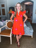 Mid Century Starburst Mini Dress