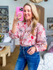 Hendry Floral Button Up Top