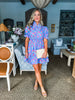 Strolling Through Floral Dress-Periwinkle