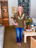Vintage Bungalow Embroidered Top-Olive