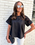 Soft Serenity Top-Black